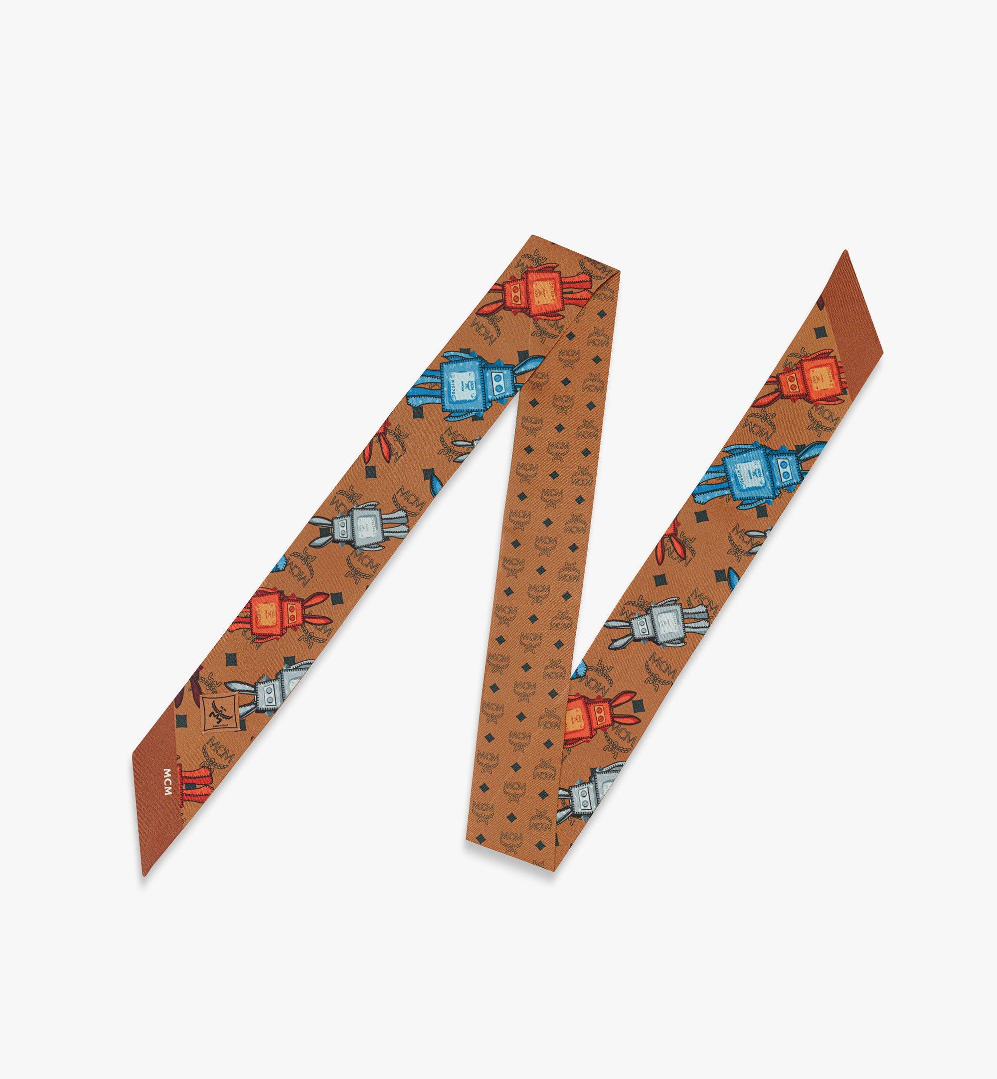 Petit foulard monogrammé Rabot en soie biologique 1